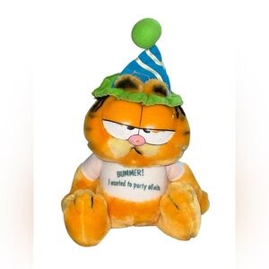 Garfield Plush with Party Hat